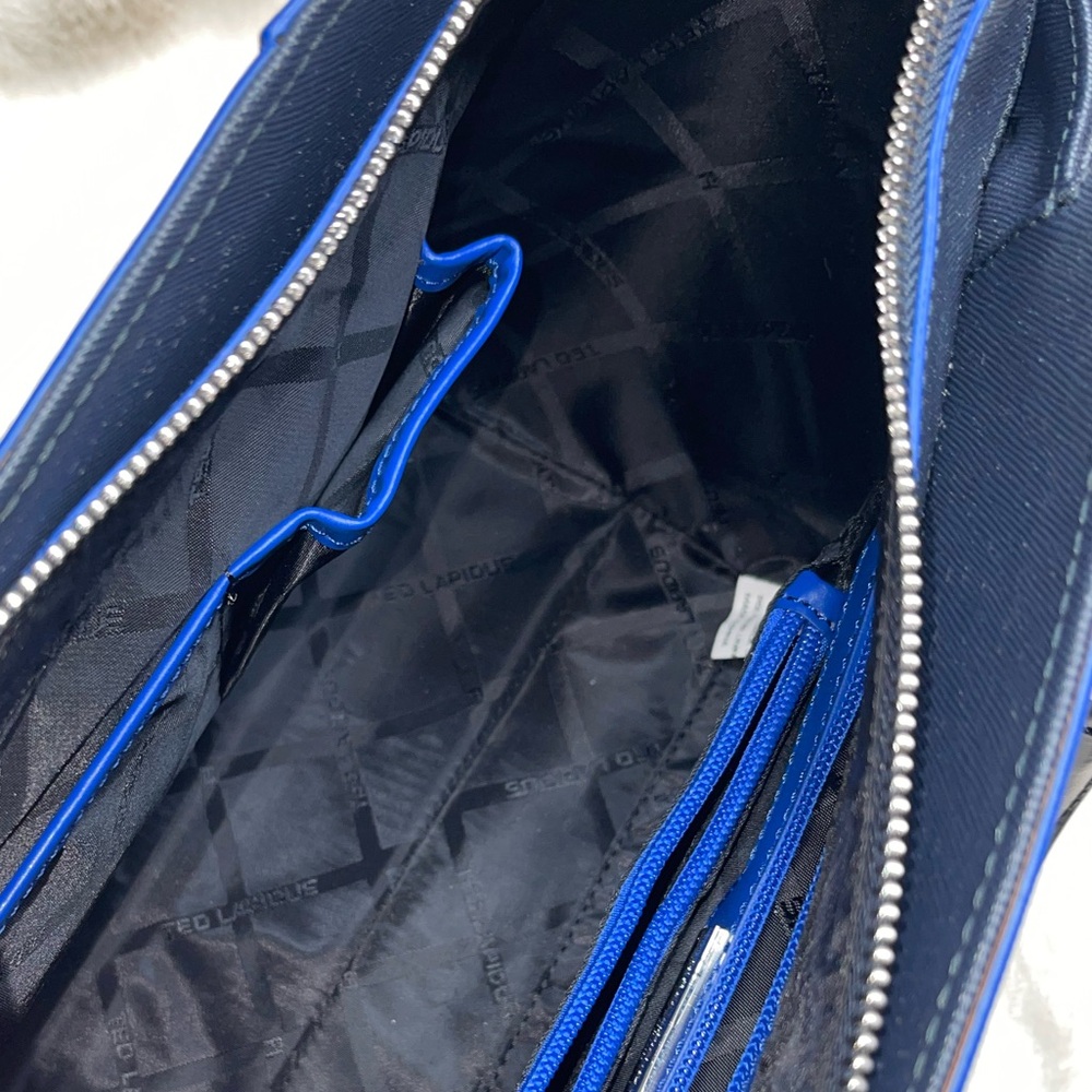 Ted Lapidus Vintage Navy and Blue Women's Bag NWT - Picture 3 of 5